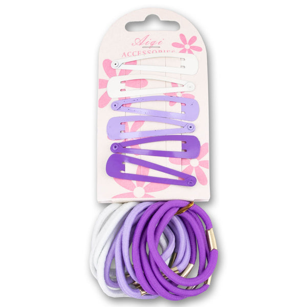 Tinkle, Hair Elastic Rings and Clips Set - Cosmetic Connection