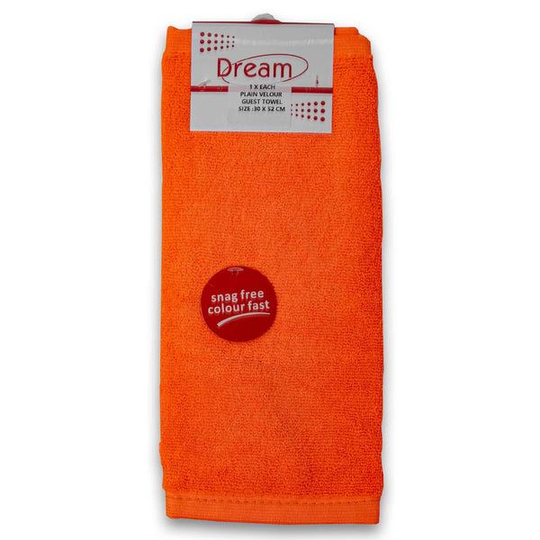 Dream Textiles, Guest Cloth Plain Velour 30 x 52cm - 1 Pack - Cosmetic Connection