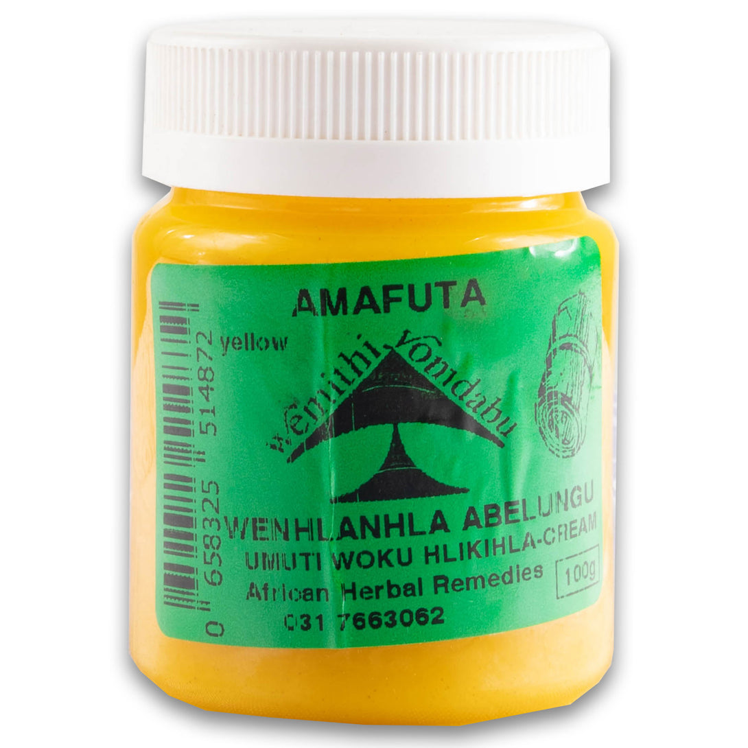 African Herbal Remedies, Amafuta Cream 100g - Cosmetic Connection
