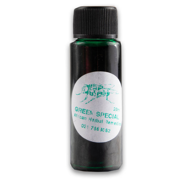 African Herbal Remedies, Green Special Oil 20ml - Cosmetic Connection