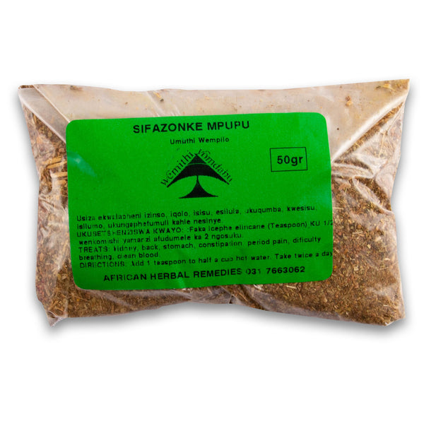 African Herbal Remedies, Sifazonke Mpupu 50g - Cosmetic Connection