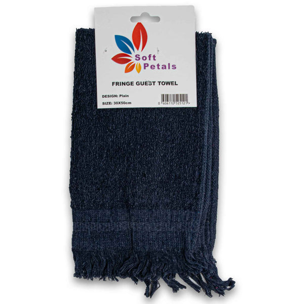 Soft Petals, Guest Towel Fringe Plain 30 x 50cm - 1 Pack - Cosmetic Connection
