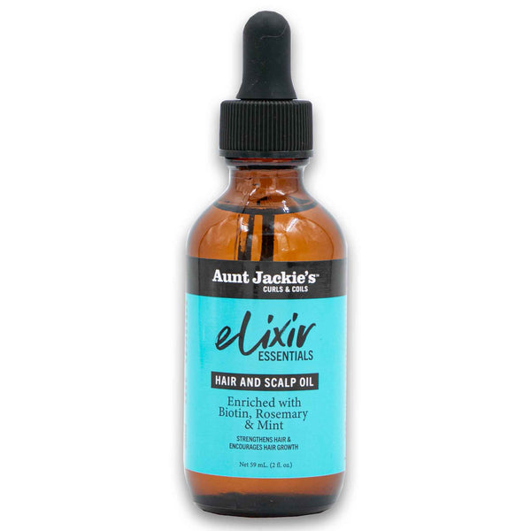 Aunt Jackie's, Hair and Scalp Oil 59ml - Enriched with Biotin Rosemary and Mint - Cosmetic Connection