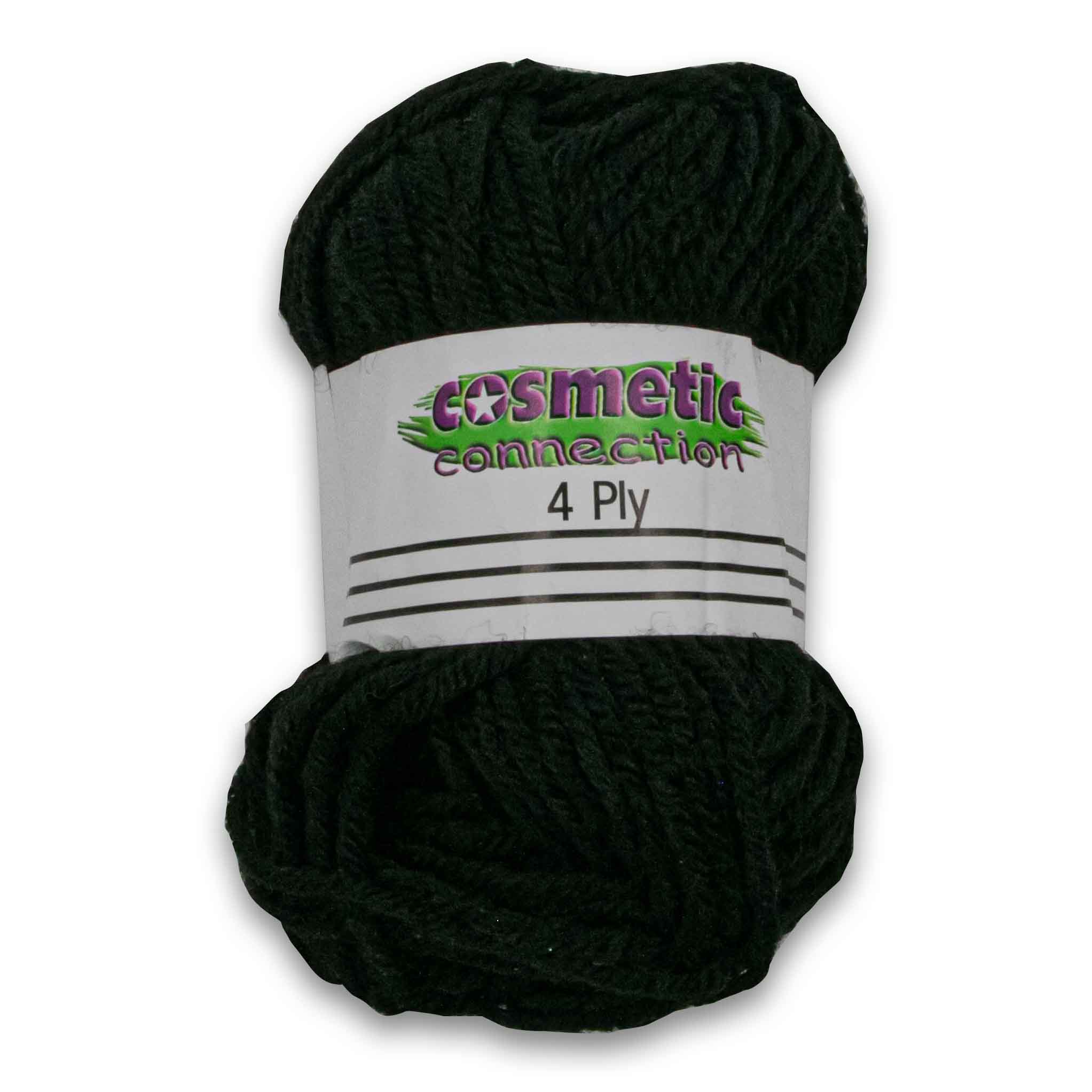 Number 4 Wool Braiding Wool 4 Ply Black 25g - Durable Crafting Material | Cosmetic ...