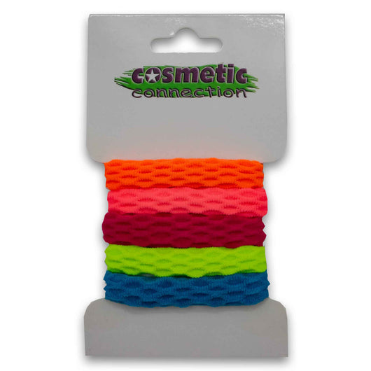 Cosmetic Connection, Hair Elastic Rings 5s Neon - Ponytail Accessory - Cosmetic Connection