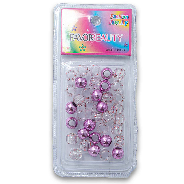 Cosmetic Connection, Fashion Hair Plastic Metallic and Clear Beads - Cosmetic Connection
