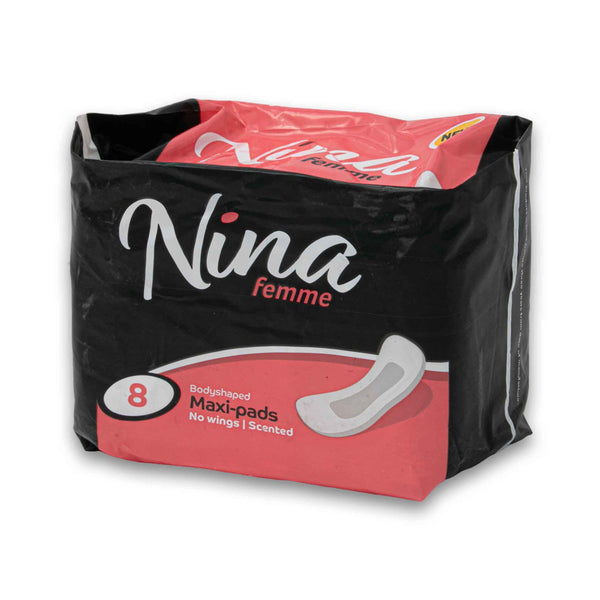 Nina Femme, Body-shaped Maxi Pads No Wings 8 Pack - Cosmetic Connection