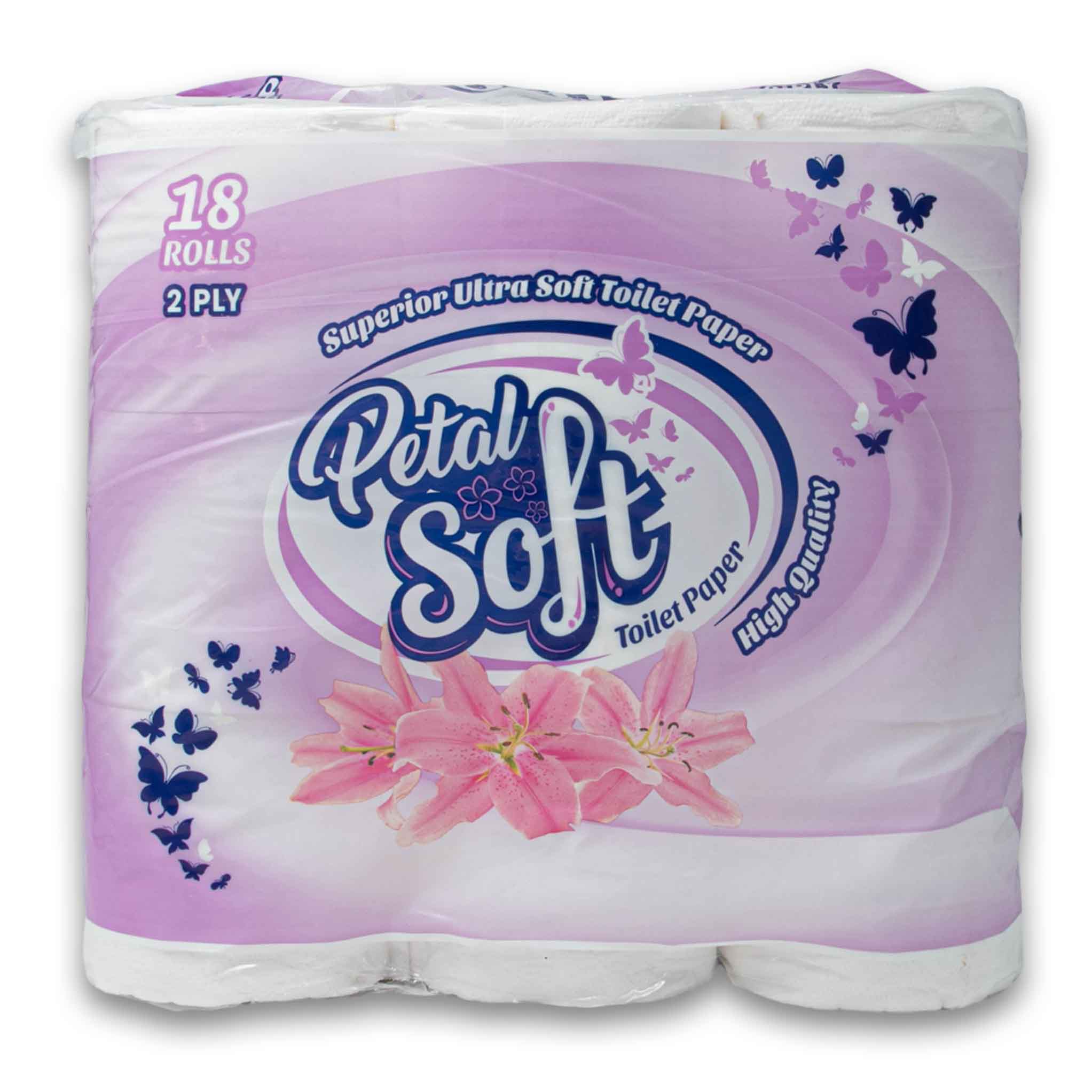 Ultra Soft Toilet Paper 18 Rolls - 2 Ply 200 Sheets