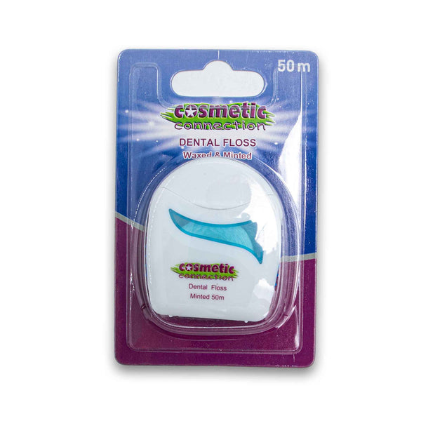 Cosmetic Connection, Dental Floss Waxed and Minted 50m - Cosmetic Connection