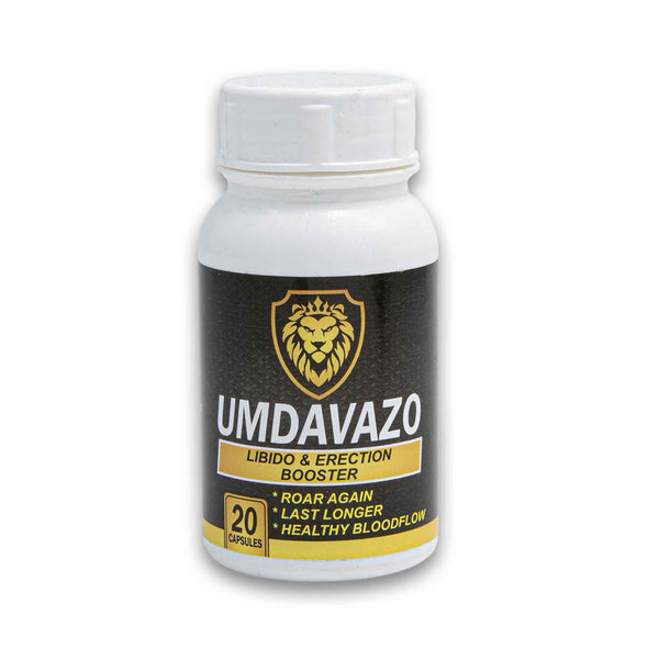 Remedy Hub, Umdavazo Libido and Erection Booster 20 Capsules - Cosmetic Connection