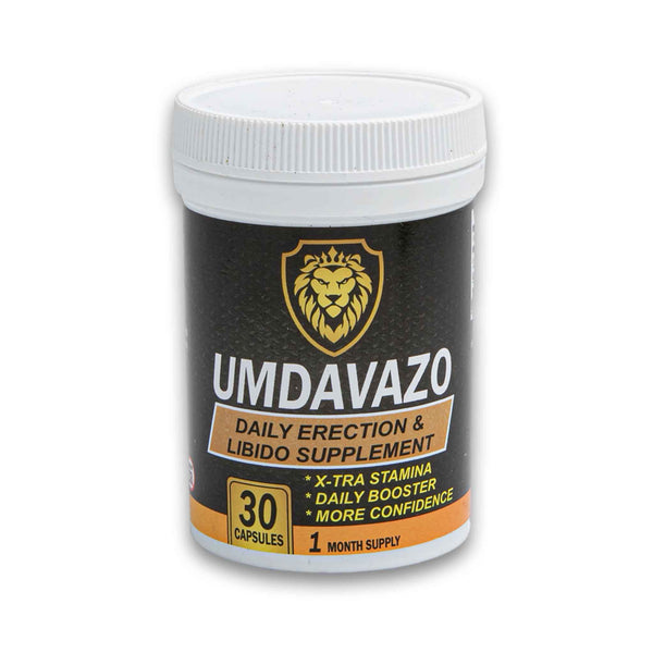 Remedy Hub, Umdavazo Daily Erection and Libido Supplement 30 Capsules - Cosmetic Connection