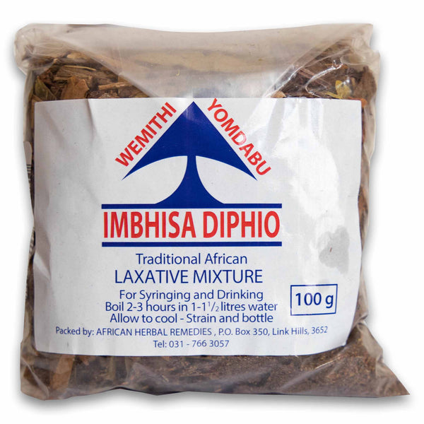 African Herbal Remedies, Imbhisa Diphio 100g - Laxative Mixture - Cosmetic Connection