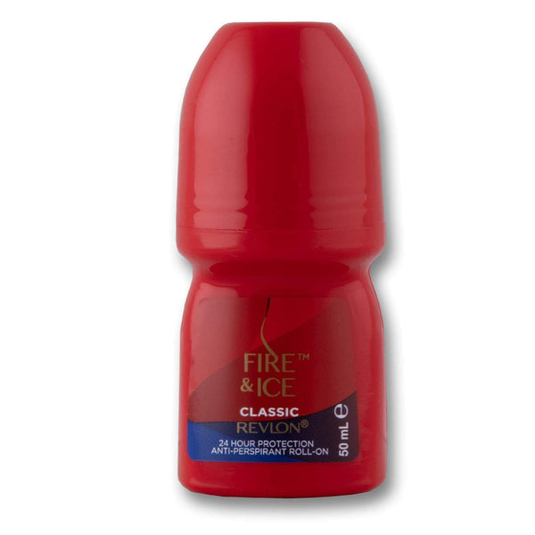 Revlon, Fire & Ice Classic Roll On 50ml - Anti-perspirant - Cosmetic Connection