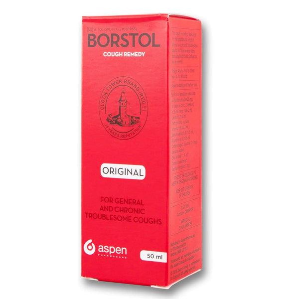 Aspen Pharmacare, Borstol Cough Remedy 50ml - Cosmetic Connection