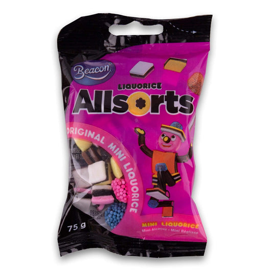 Beacon, Allsorts Liquorice 75g - Cosmetic Connection