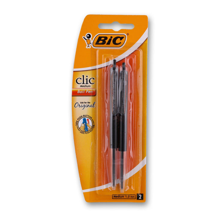 BIC, BIC Ball Pen Medium Clic 2's - Cosmetic Connection
