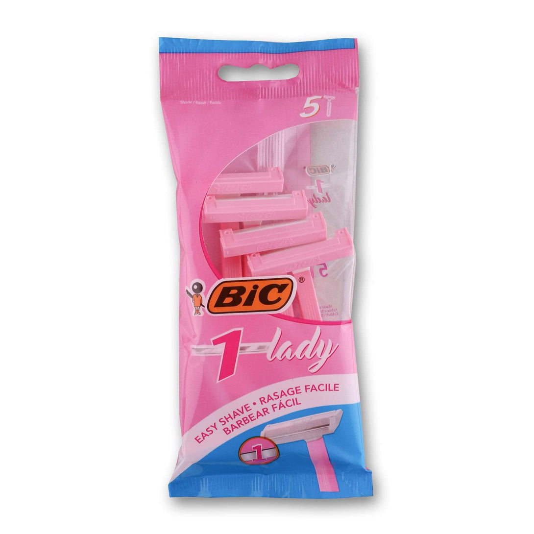 BIC, BIC Lady Disposable Razor 1 Blade 5's - Cosmetic Connection