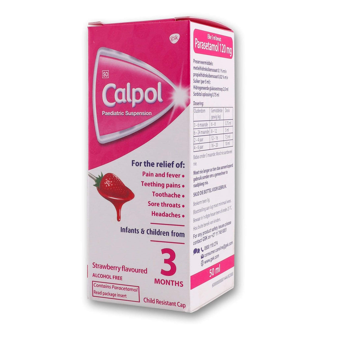 Calpol, Calpol Paediatric Syrup 50ml - Cosmetic Connection