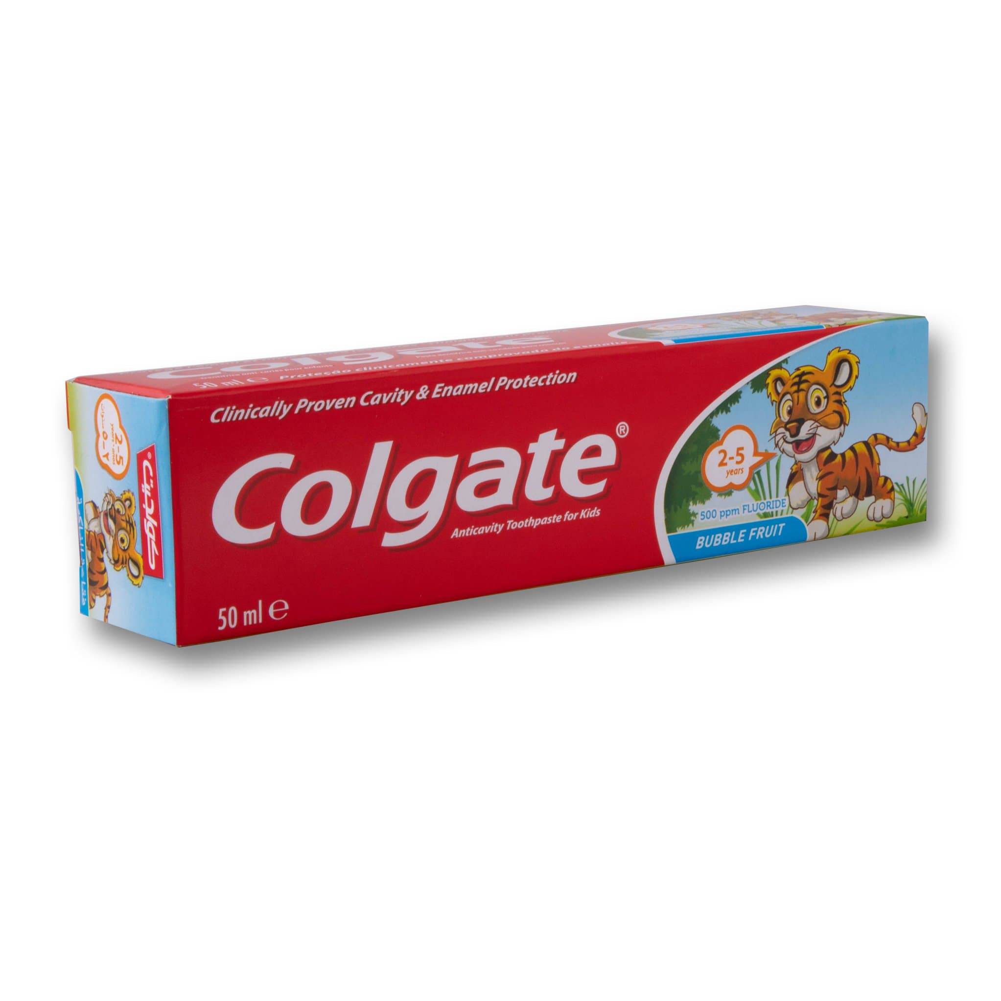 Colgate, Kids Toothpaste 50ml Bubble Fruit - 2 to 5 Years - Cosmetic Connection
