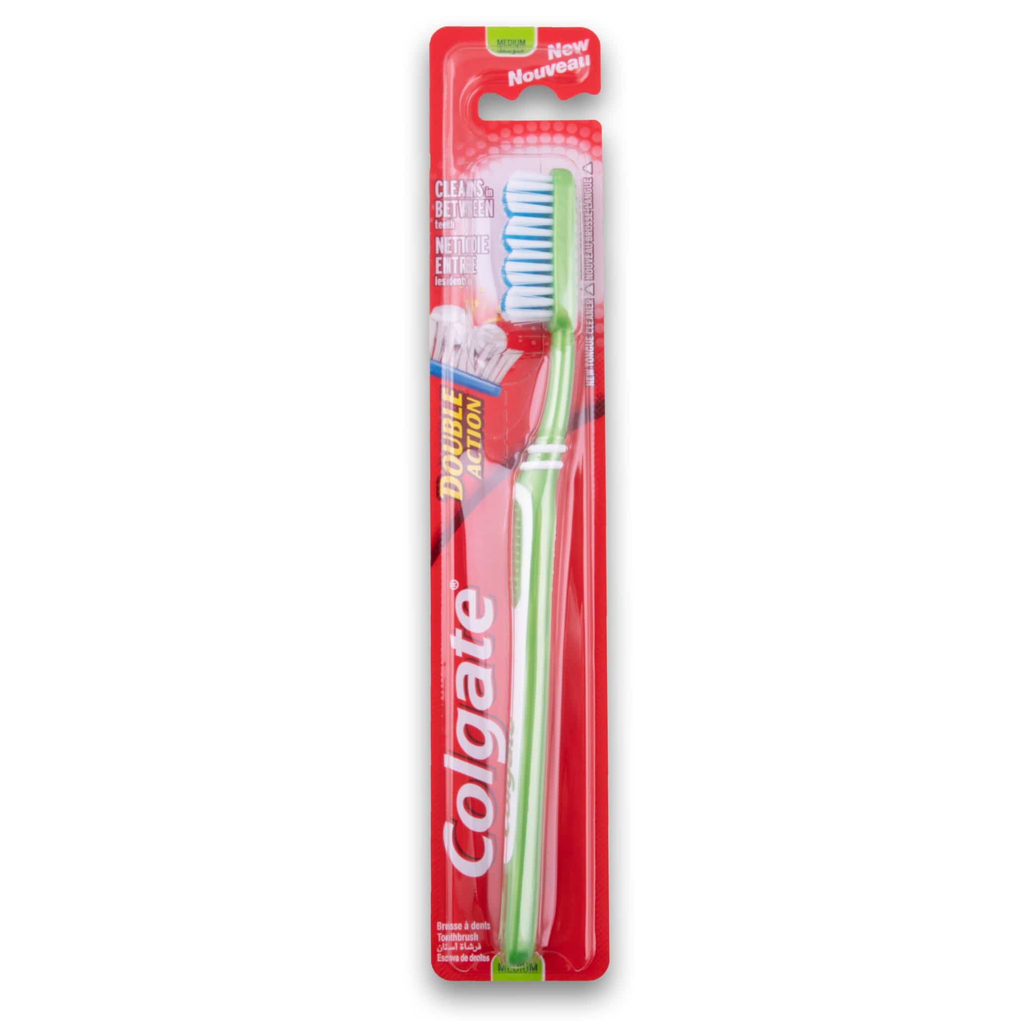 Double Action Toothbrush - Medium Clean Between Teeth | Colgate ...