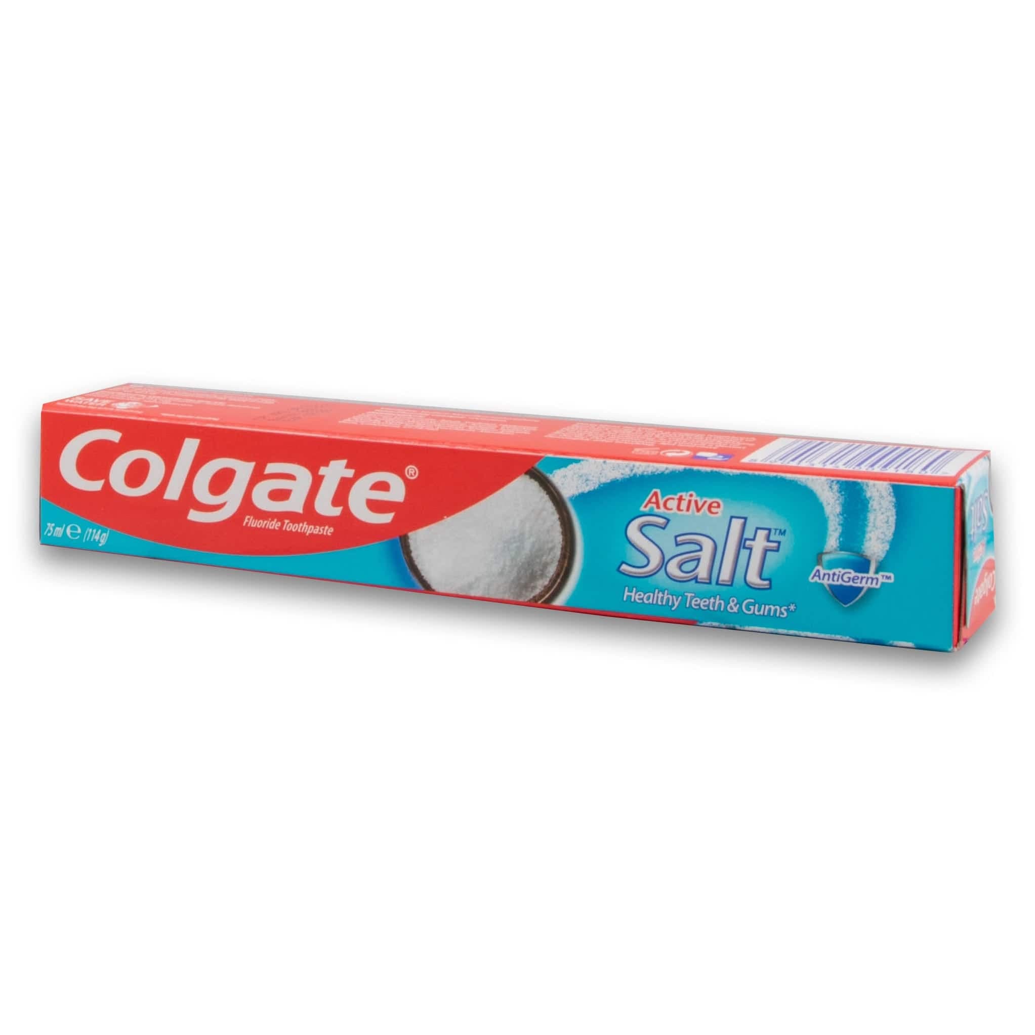 Colgate, Active Salt Fluoride Toothpaste 75ml - Antigerm - Cosmetic Connection