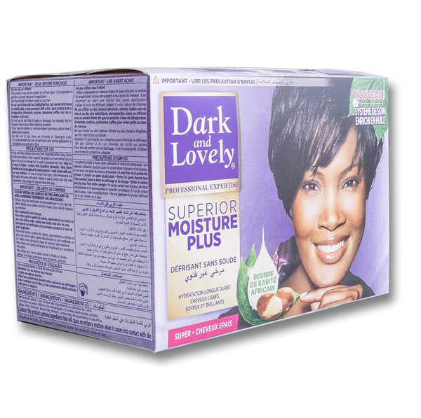 Dark & Lovely, Superior Moisture Plus No-lye Relaxer Kit Home Pack for Coarse Hair - Cosmetic Connection