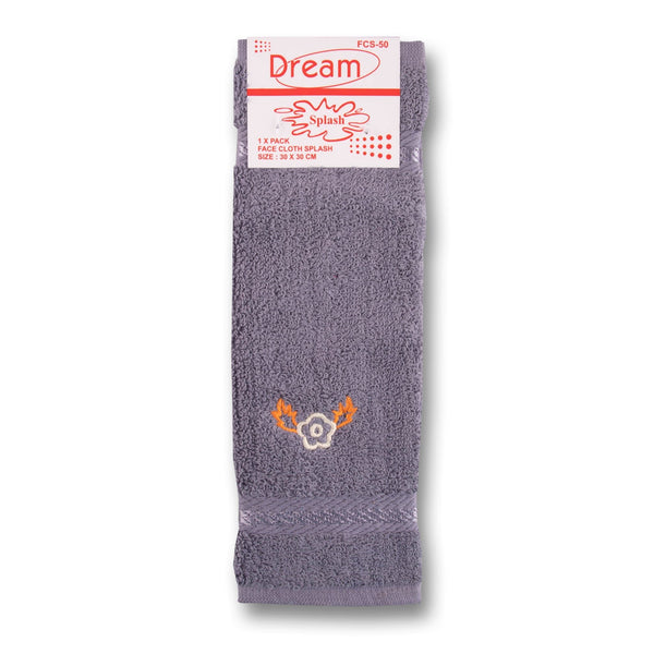 Dream Textiles, Face Cloth Splash 30 x 30cm - 1 Pack - Cosmetic Connection