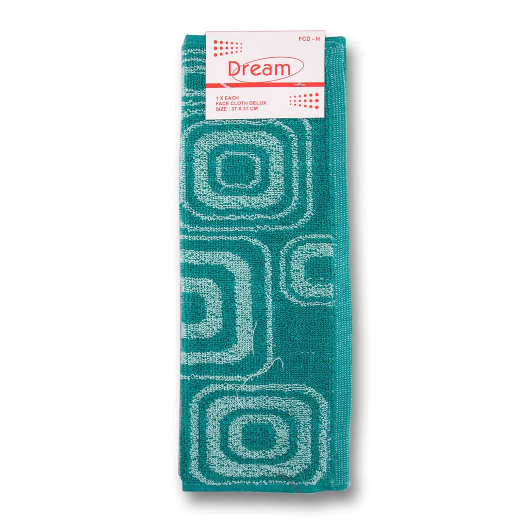 Dream Textiles, Face Cloth Deluxe 37 x 37cm - 1 Pack - Cosmetic Connection