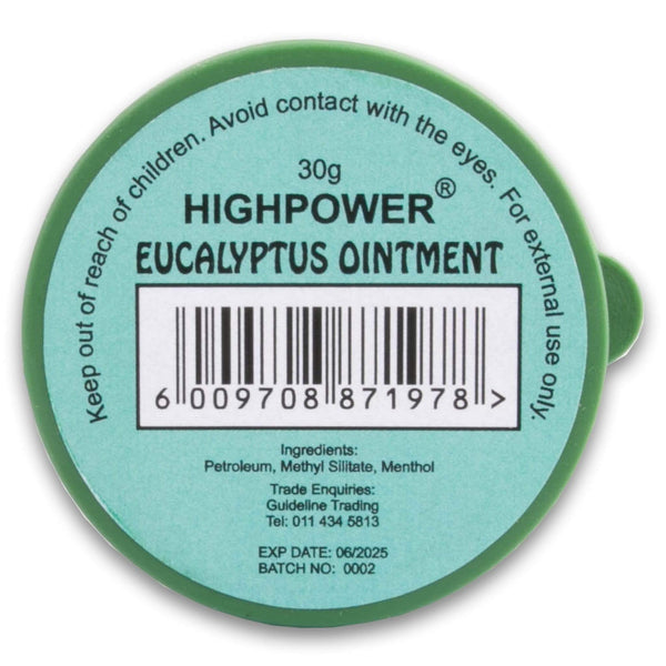High Power, Eucalyptus Ointment - Cosmetic Connection