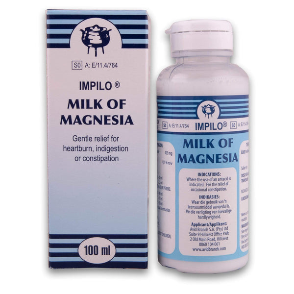Impilo, Impilo Milk Of Magnesia 100ml - Cosmetic Connection