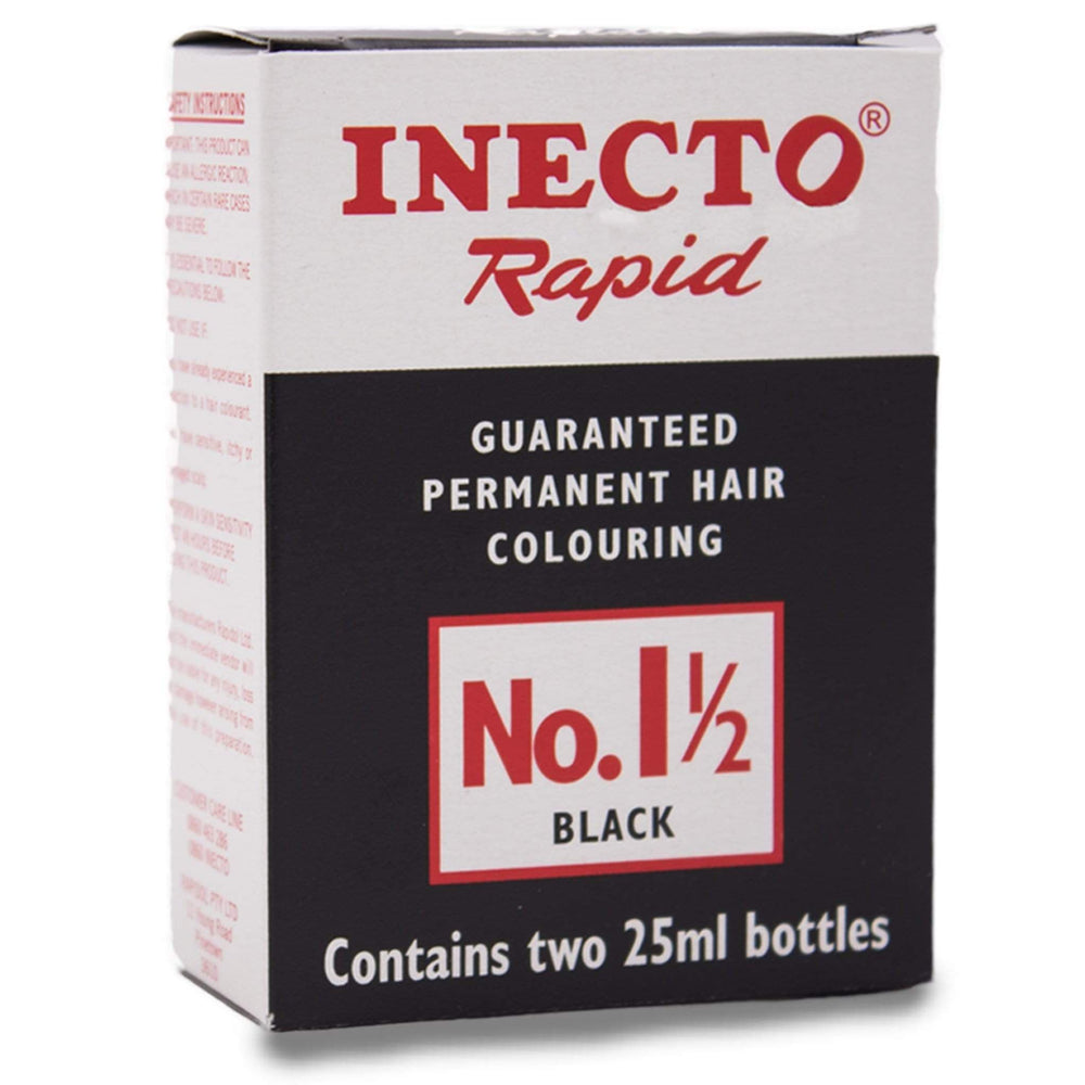 Inecto Raspberry Semi Permanent Inecto Rapid Hair Colour Deep Black - Permanent Formula | Inecto ...