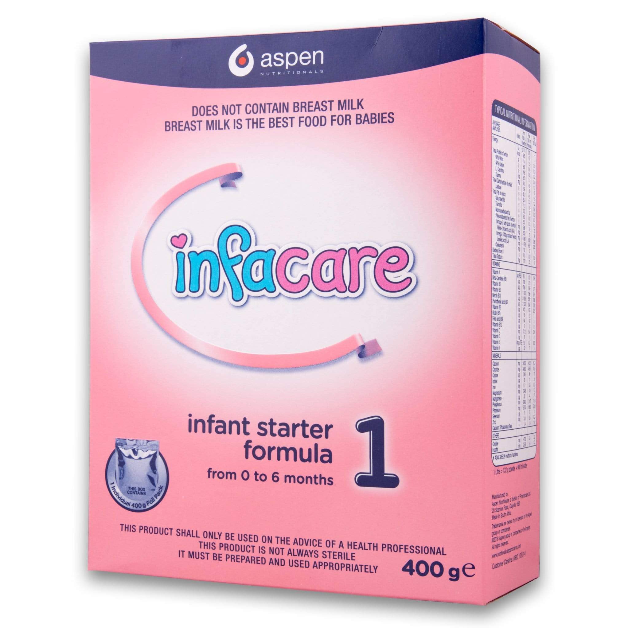 Infacare, Infant Starter Formula 400g - From Birth to 6 Months - Cosmetic Connection
