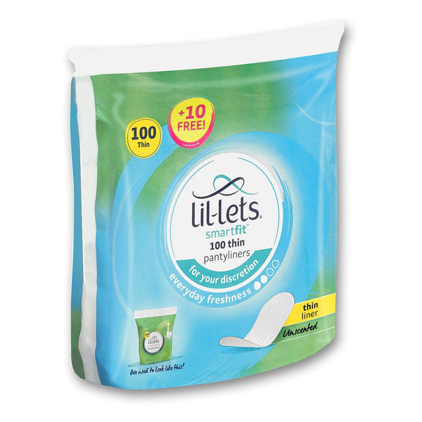 Lil-lets, Smart Fit Thin Pantyliners Value Pack 100's - Cosmetic Connection