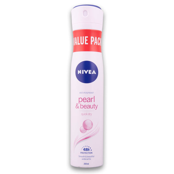 Nivea, Quick Dry Deodorant Spray 200ml - Pearl & Beauty - Cosmetic Connection