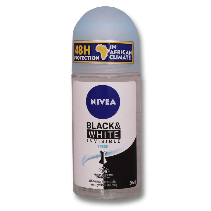 Nivea, Black & White Roll on 50ml - Cosmetic Connection