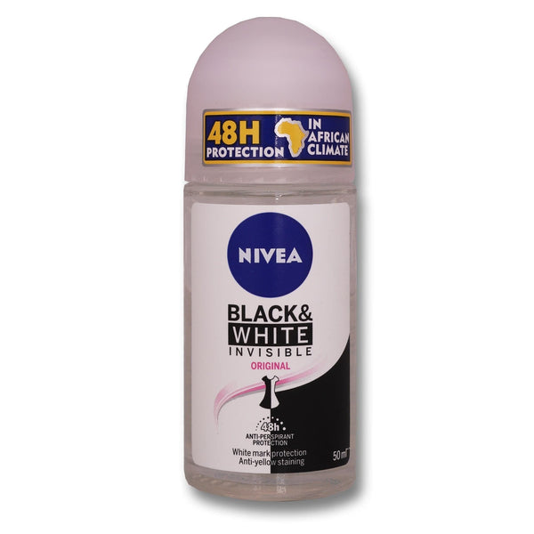 Nivea, Black & White Roll on 50ml - Cosmetic Connection