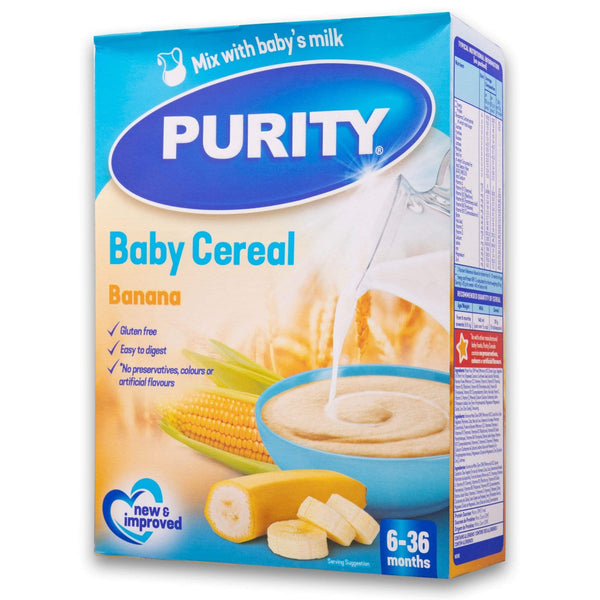 Purity, Baby Cereal 200g Banana - From 7 to 36 Months - Cosmetic Connection