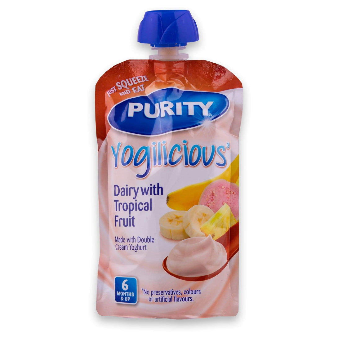 Purity, Food Pouches 110ml - Yogilicious | From 6 Months - Cosmetic Connection