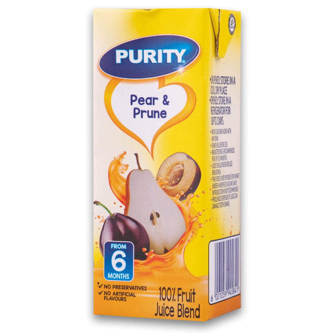 Purity Foods, Juice Blend 200ml Pear & Prune - Cosmetic Connection