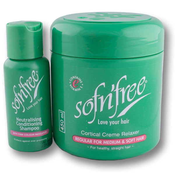 Sofnfree, Cream Relaxer & Shampoo Kit - Cosmetic Connection