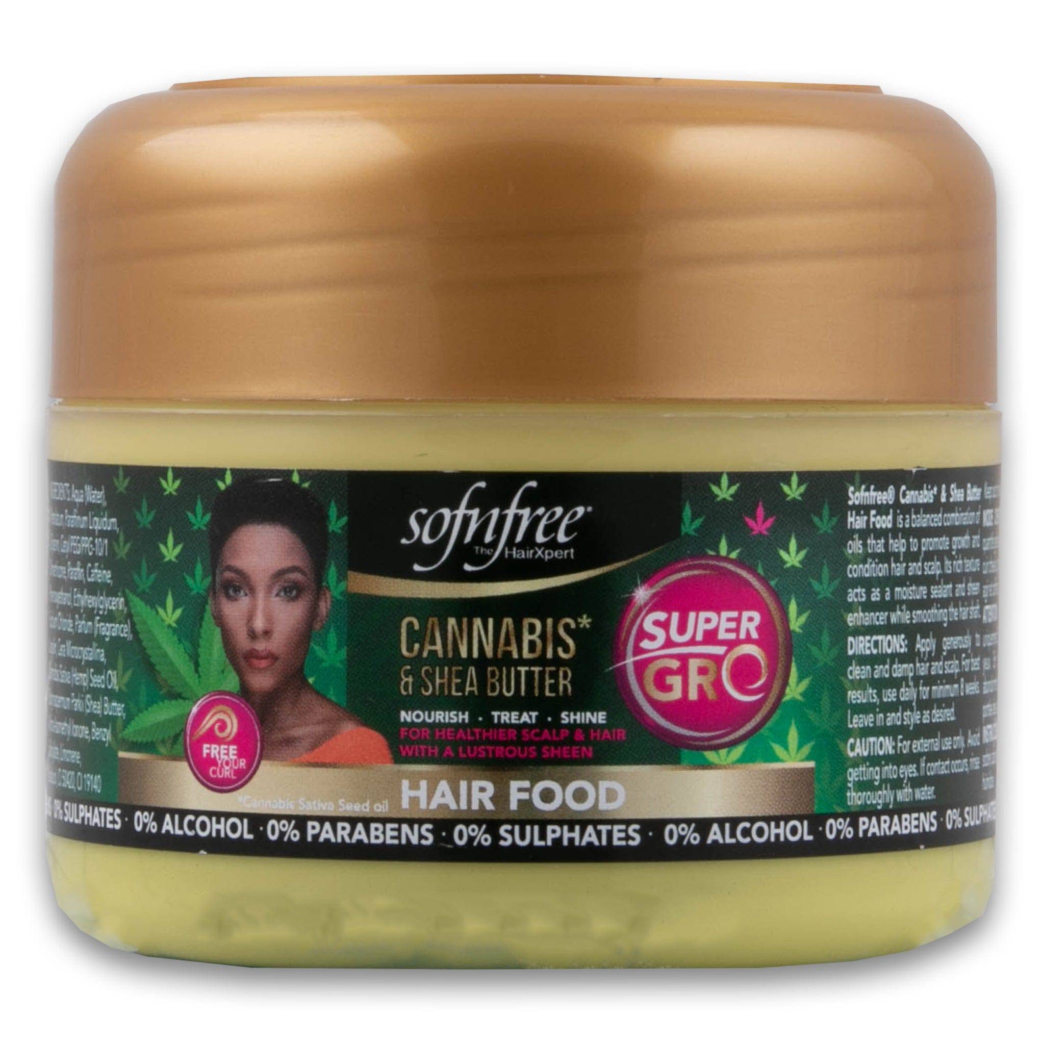 Sofnfree, Hair Food 250ml - Cannabis & Shea Butter - Cosmetic Connection