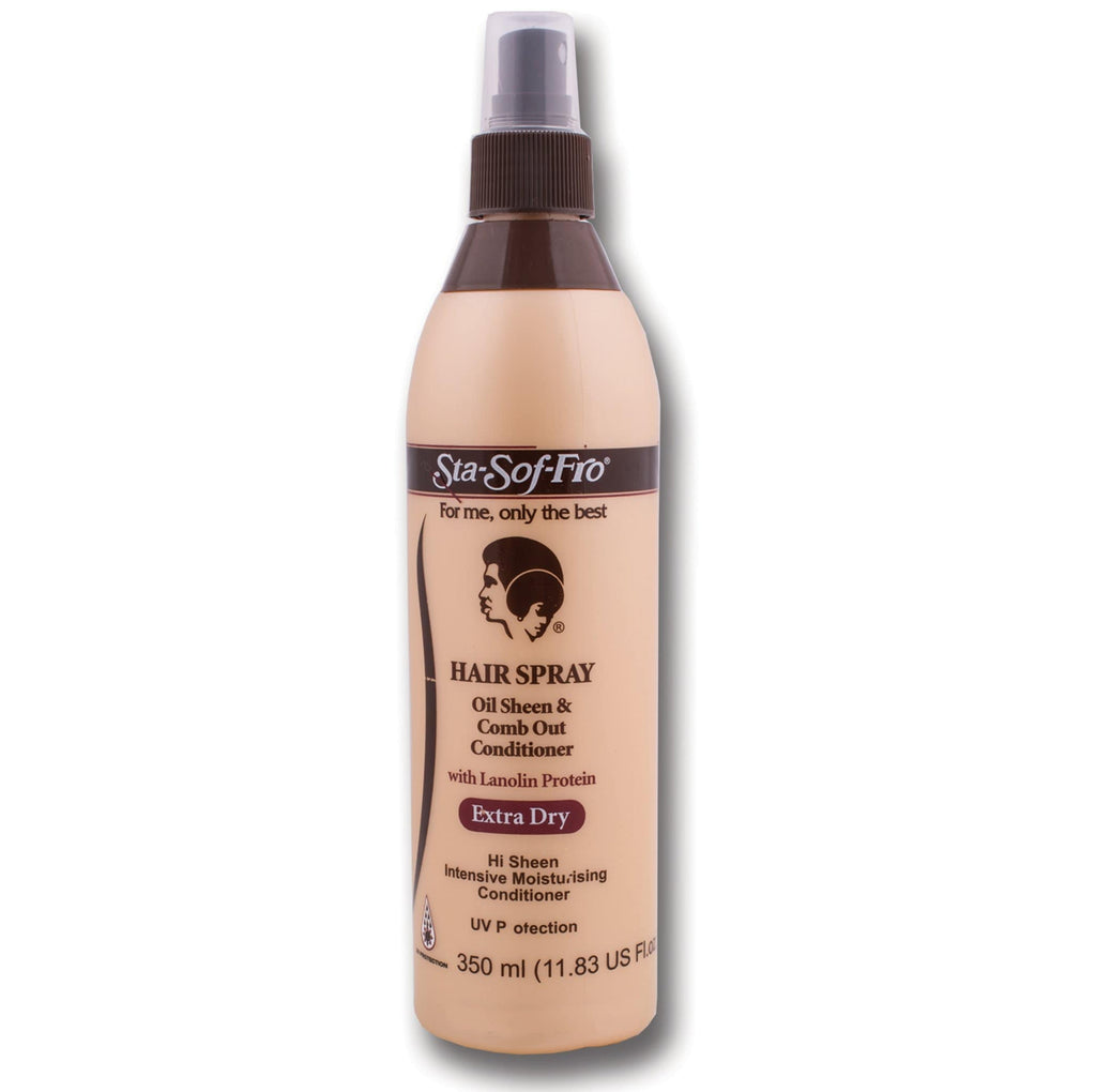 Sta-Sof-Fro Oil Sheen & Comb Out Conditioner Spray 350ml | Cosmetic ...