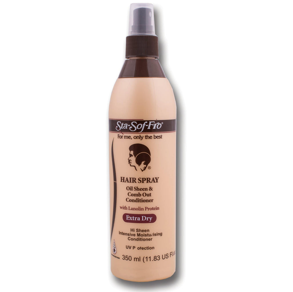 StaSofFro Oil Sheen & Comb Out Conditioner Spray 350ml Cosmetic