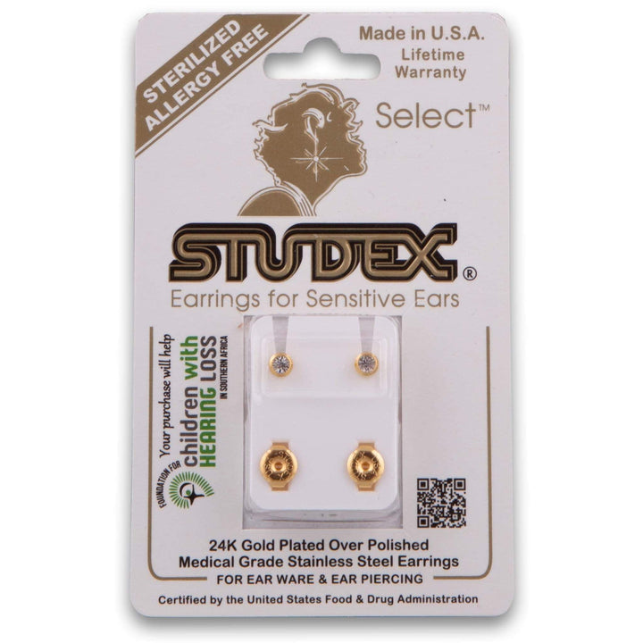 Studex, 24K Gold Plated Earrings - Cosmetic Connection